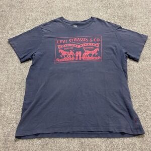 Levi's Men's Classic Fit Graphic Logo T-Shirt Navy